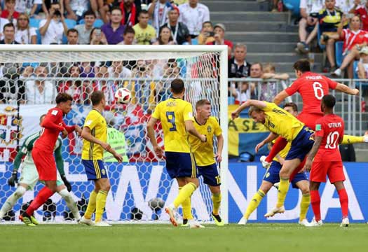 ไฮไลท์ฟุตบอล บอลโลก 2018 สวีเดน 0-2 อังกฤษ