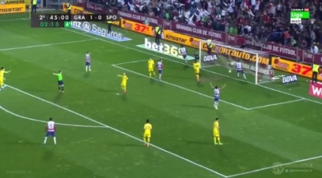 ไฮไลท์ฟุตบอล ลาลีกา กรานาด้า 2-0 สปอร์ติ้ง คิฆอน