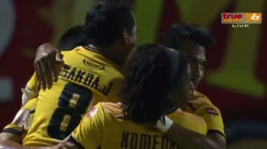 ไฮไลท์ฟุตบอล ไทยพรีเมียร์ลีก โอสถสภา เอ็ม150 1-0 ราชนาวี