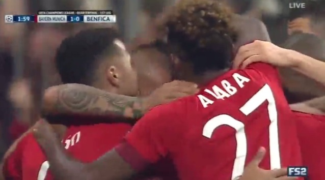 ไฮไลท์ฟุตบอล ยูฟ่า แชมป์เปี้ยนส์ ลีก บาเยิร์น มิวนิค 1-0 เบนฟิก้า