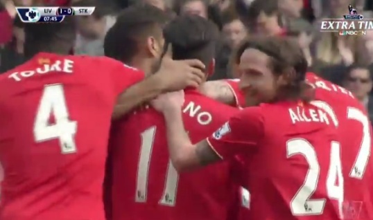 ไฮไลท์ฟุตบอล พรีเมียร์ลีก ลิเวอร์พูล 4-1 สโต๊ค