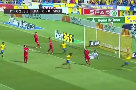 ไฮไลท์ฟุตบอล ลาลีกา ลาส พัลมาส 1-1 สปอร์ติ้ง คิฆอน