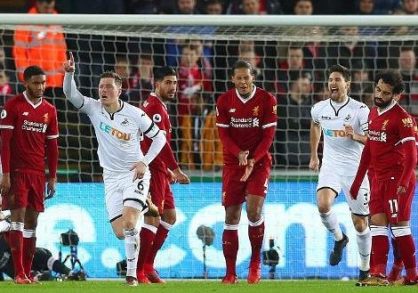 ไฮไลท์ฟุตบอล พรีเมียร์ลีก สวอนซี 1-0 ลิเวอร์พูล