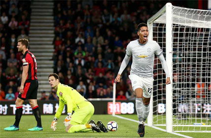 ไฮไลท์ฟุตบอล พรีเมียร์ลีก บอร์นมัธ 0-2 แมนฯยู