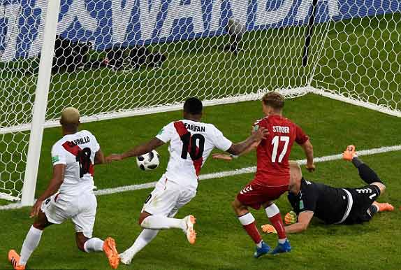 ไฮไลท์ฟุตบอล บอลโลก 2018 เปรู 0-1 เดนมาร์ก