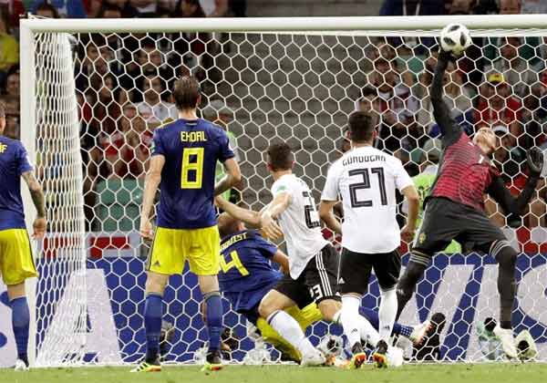 ไฮไลท์ฟุตบอล บอลโลก 2018 เยอรมนี 2-1 สวีเดน