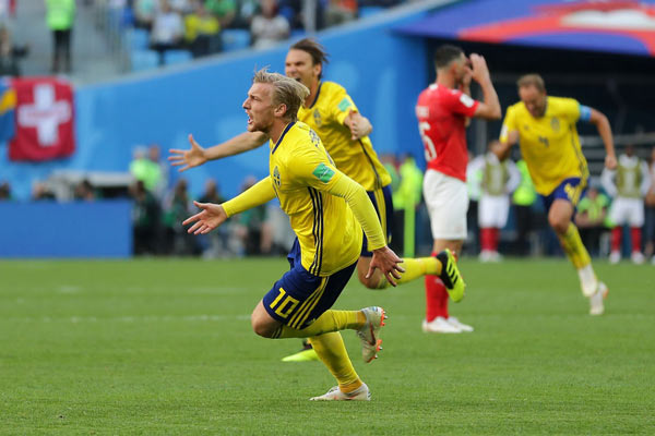 ไฮไลท์ฟุตบอล บอลโลก 2018 สวีเดน 1-0 สวิตเซอร์แลนด์